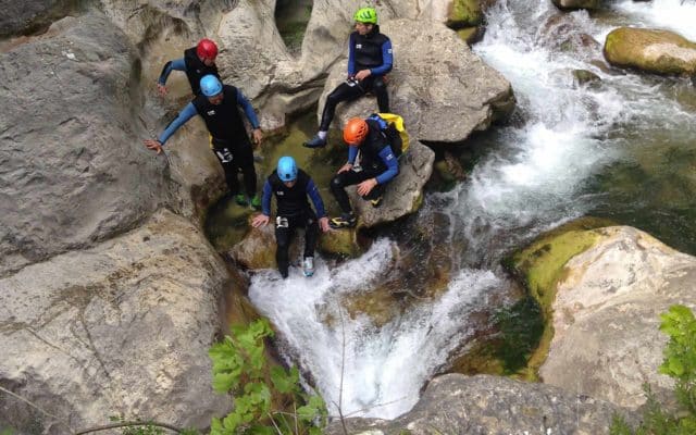 Canyoning team building Nice Côte d'Azur