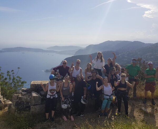 Séquence Frisson | Team building escalade, descente en rappel et tyrolienne Côte d'Azur