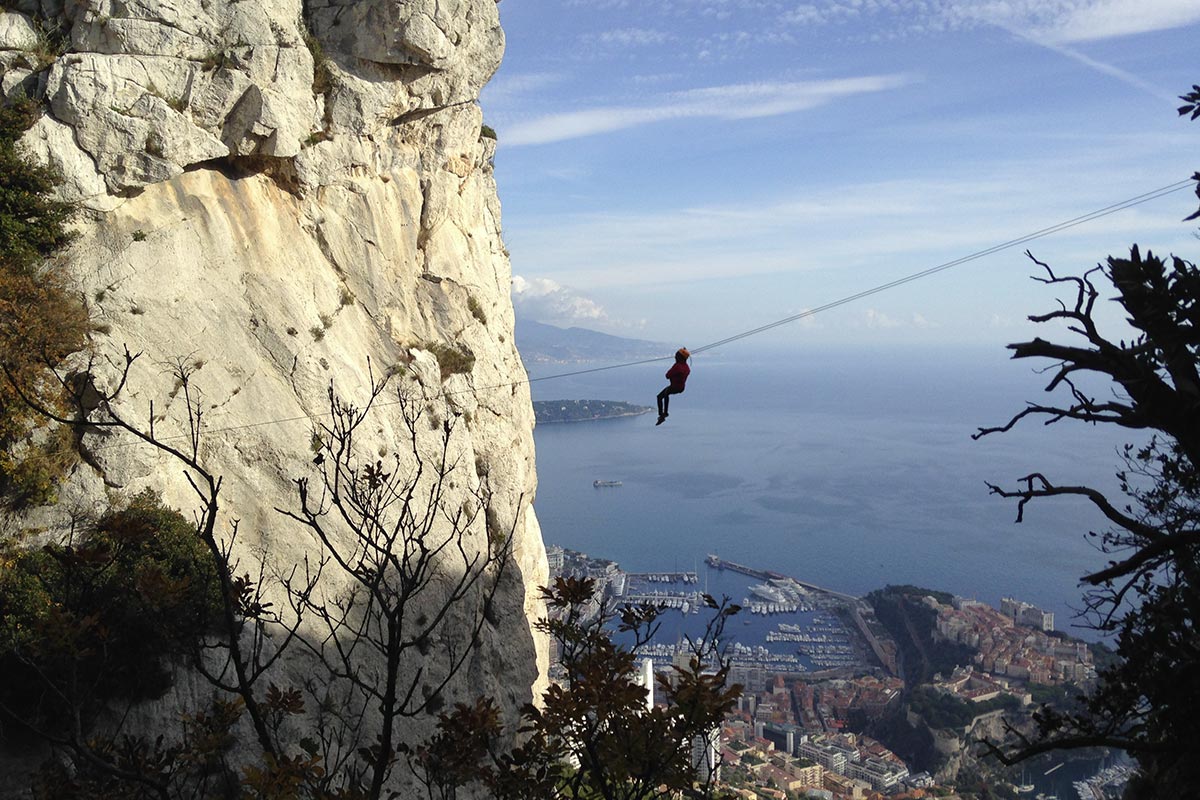 Séquence Frisson | Team building escalade, descente en rappel et tyrolienne Côte d'Azur