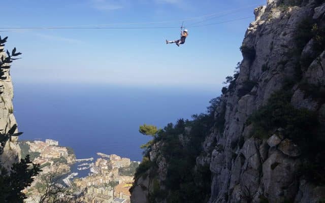 Séquence Frisson | Team building escalade, descente en rappel et tyrolienne Côte d'Azur